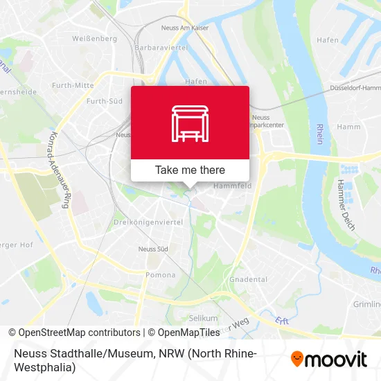 Neuss Stadthalle/Museum map
