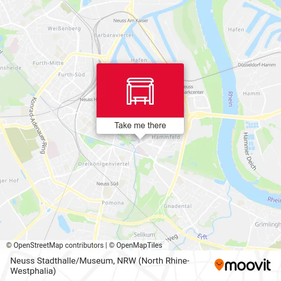 Neuss Stadthalle/Museum map