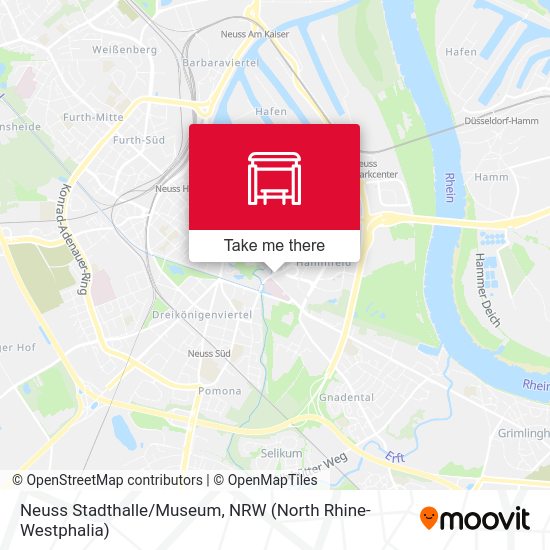 Neuss Stadthalle/Museum map