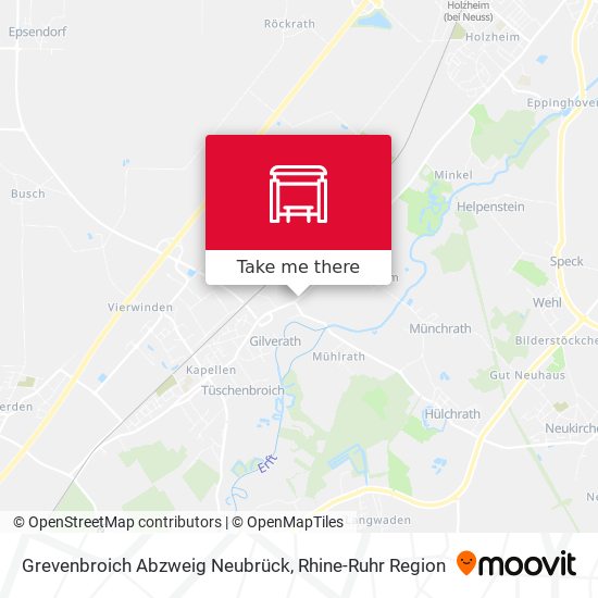 Grevenbroich Abzweig Neubrück map