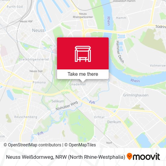 Neuss Weißdornweg map