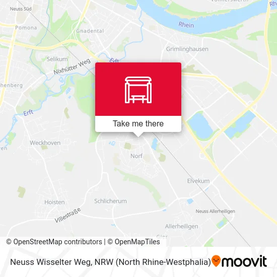 Карта Neuss Wisselter Weg