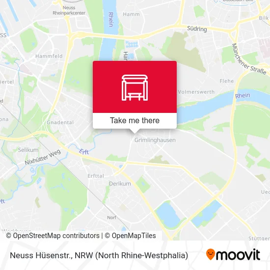 Neuss Hüsenstr. map