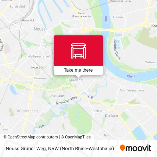 Neuss Grüner Weg map