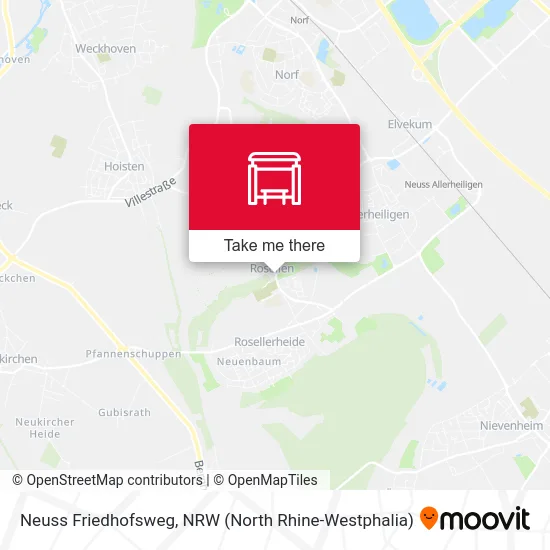 Neuss Friedhofsweg map