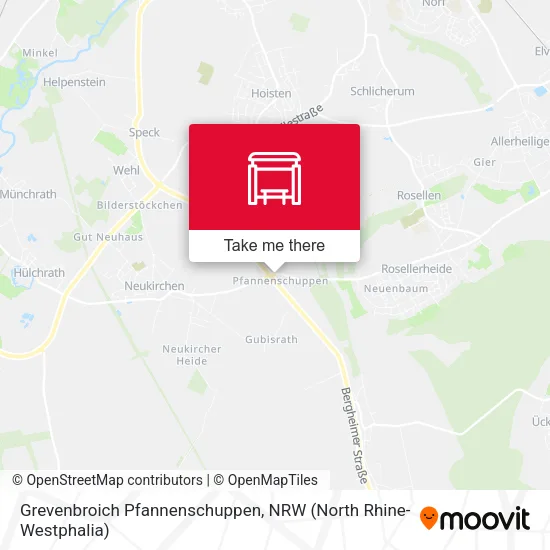 Карта Grevenbroich Pfannenschuppen