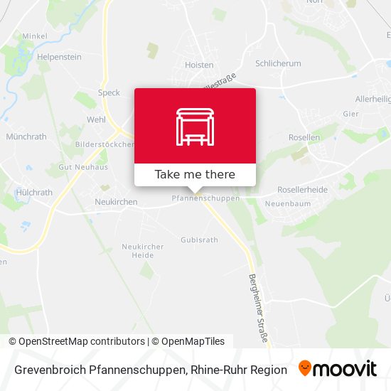 Grevenbroich Pfannenschuppen map