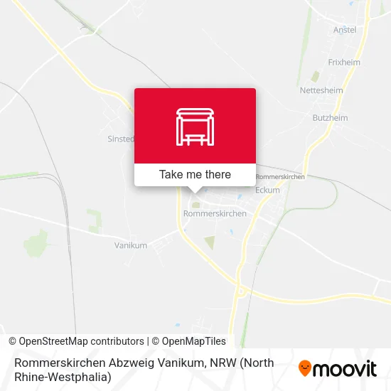 Карта Rommerskirchen Abzweig Vanikum