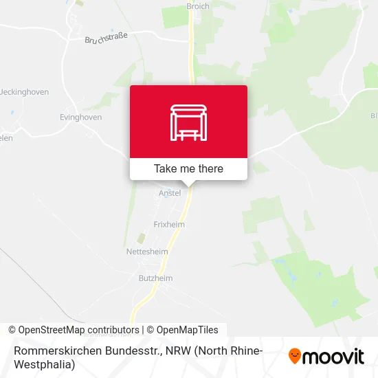 Rommerskirchen Bundesstr. map