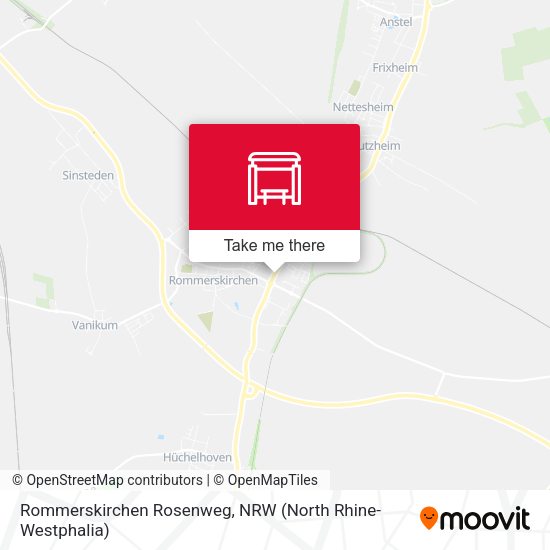Карта Rommerskirchen Rosenweg