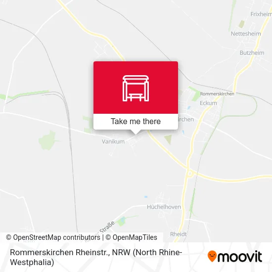 Карта Rommerskirchen Rheinstr.