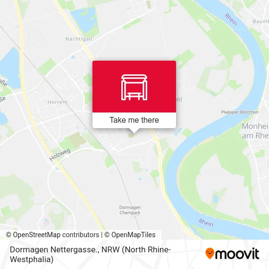 Карта Dormagen Nettergasse.