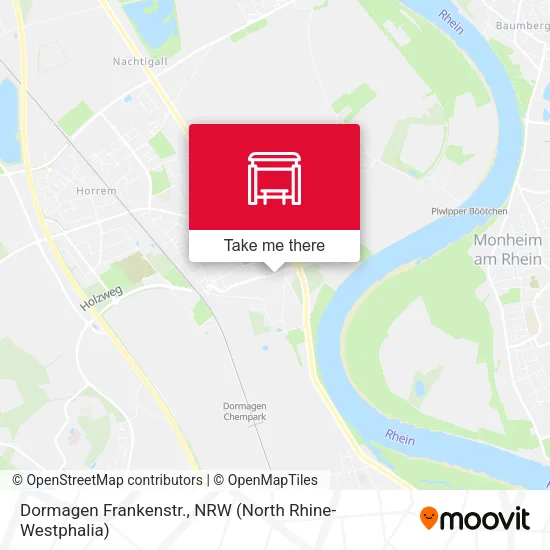 Карта Dormagen Frankenstr.