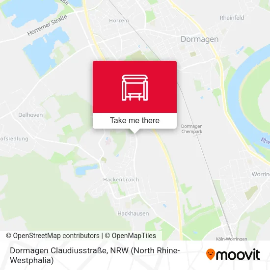 Карта Dormagen Claudiusstraße