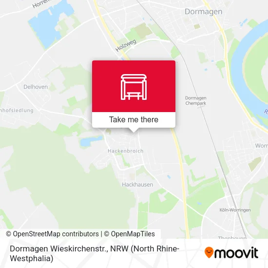 Карта Dormagen Wieskirchenstr.