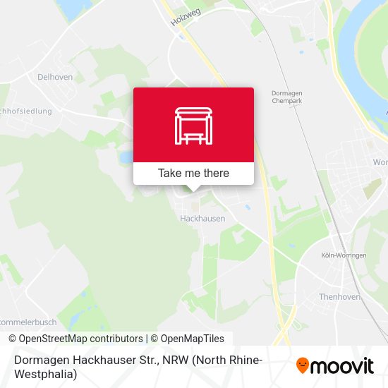 Карта Dormagen Hackhauser Str.