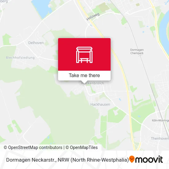 Карта Dormagen Neckarstr.