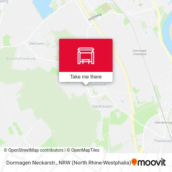 Карта Dormagen Neckarstr.