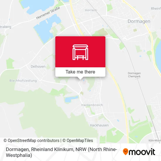 Карта Dormagen, Rheinland Klinikum