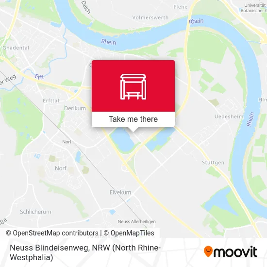 Neuss Blindeisenweg map