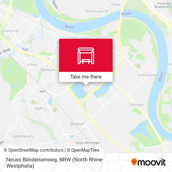 Neuss Blindeisenweg map