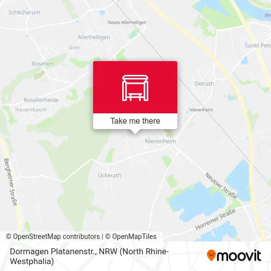 Dormagen Platanenstr. map