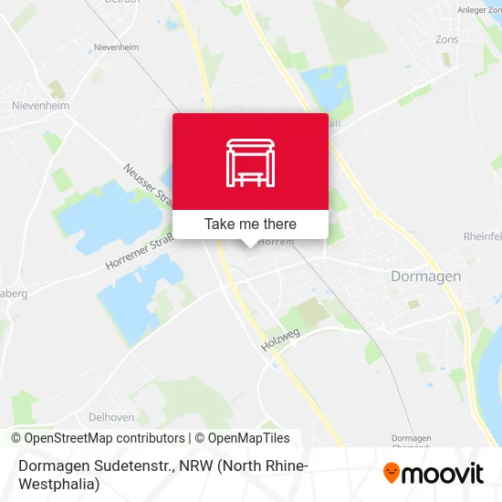 Dormagen Sudetenstr. map