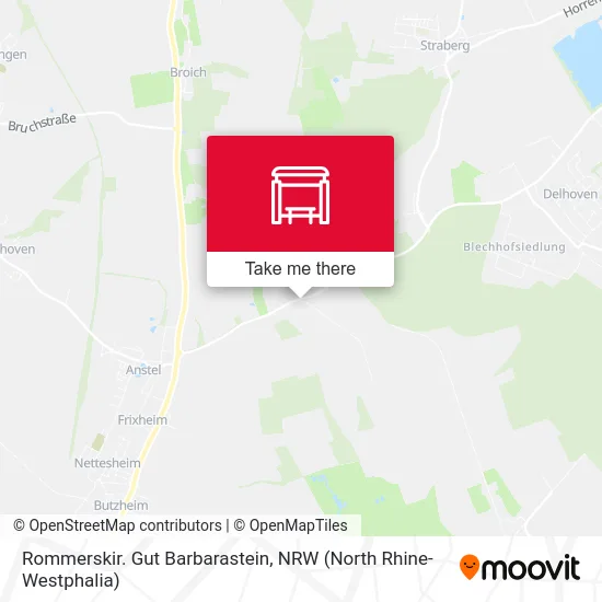 Rommerskir. Gut Barbarastein map