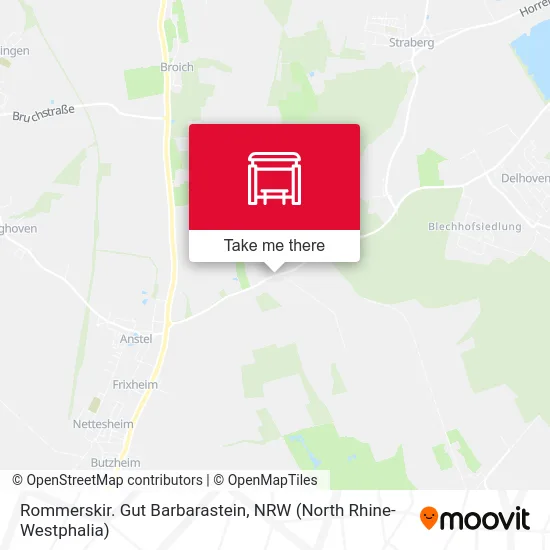 Rommerskir. Gut Barbarastein map