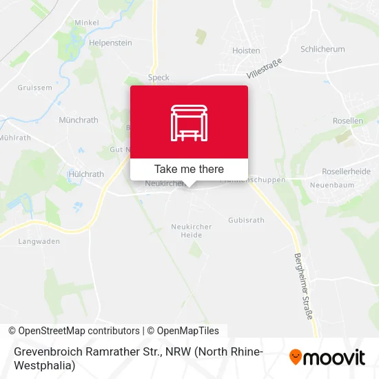 Карта Grevenbroich Ramrather Str.