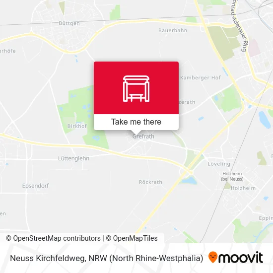 Neuss Kirchfeldweg map