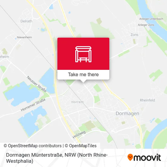 Карта Dormagen Münterstraße