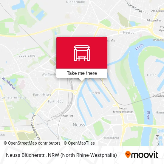 Карта Neuss Blücherstr.