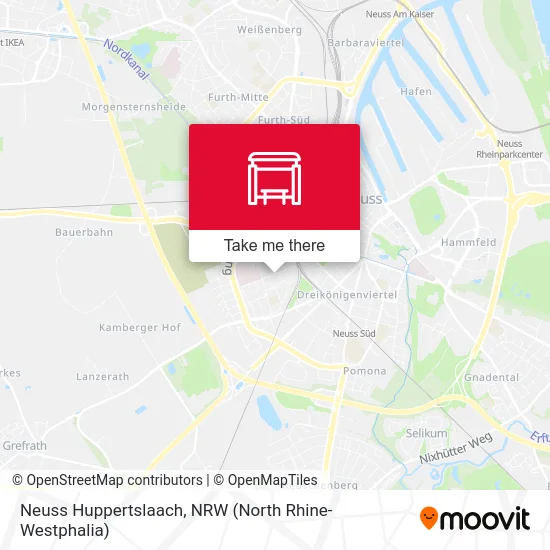 Neuss Huppertslaach map