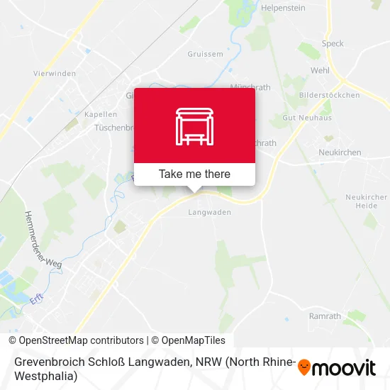 Карта Grevenbroich Schloß Langwaden