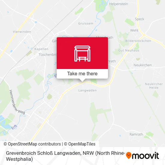 Карта Grevenbroich Schloß Langwaden