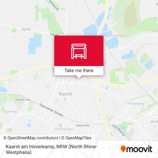 Карта Kaarst am Hoverkamp