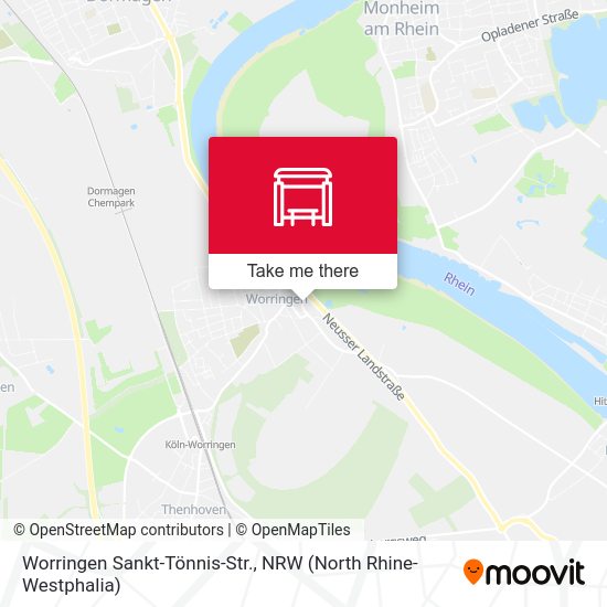Worringen Sankt-Tönnis-Str. map