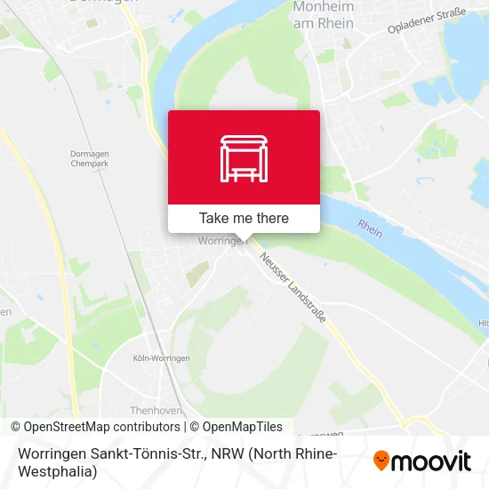 Карта Worringen Sankt-Tönnis-Str.