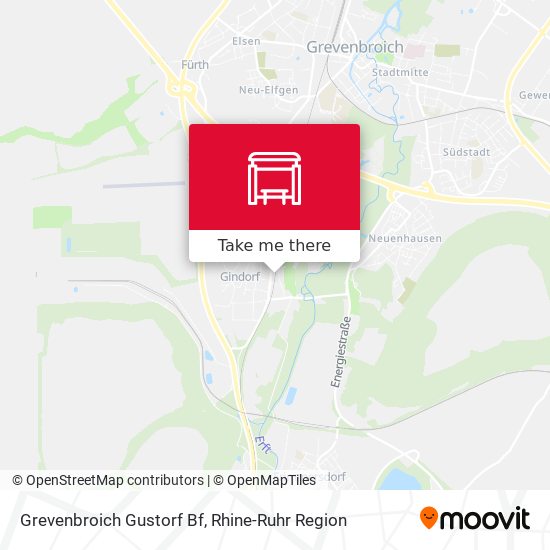 Grevenbroich Gustorf Bf map