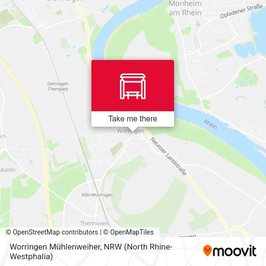 Карта Worringen Mühlenweiher