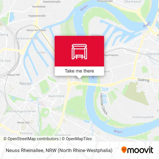 Карта Neuss Rheinallee