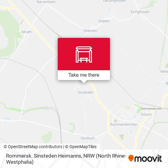 Rommersk. Sinsteden Heimanns map