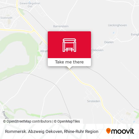 Rommersk. Abzweig Oekoven map