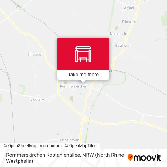 Rommerskirchen Kastanienallee map
