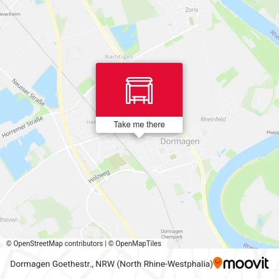 Карта Dormagen Goethestr.