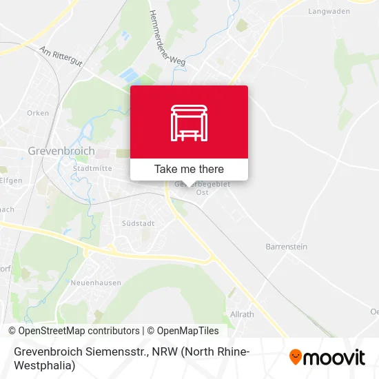 Карта Grevenbroich Siemensstr.