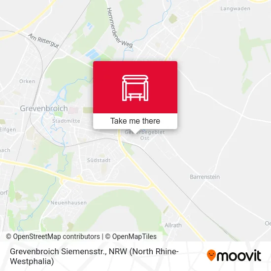 Карта Grevenbroich Siemensstr.
