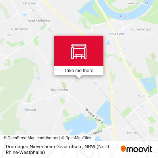 Dormagen Nievenheim Gesamtsch. map