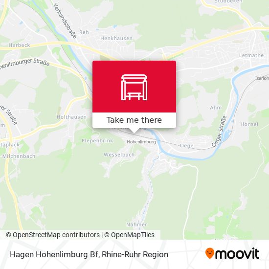 Hagen Hohenlimburg Bf map